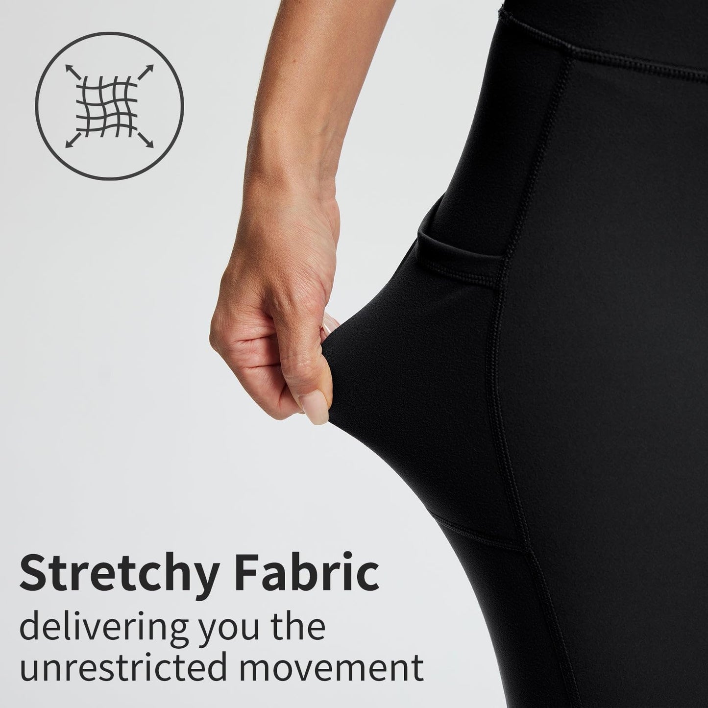 baleaf Biker Shorts Women Yoga Gym Workout Spandex Running Volleyball Tummy Control Compression Shorts with Pockets Soft 8" Black M