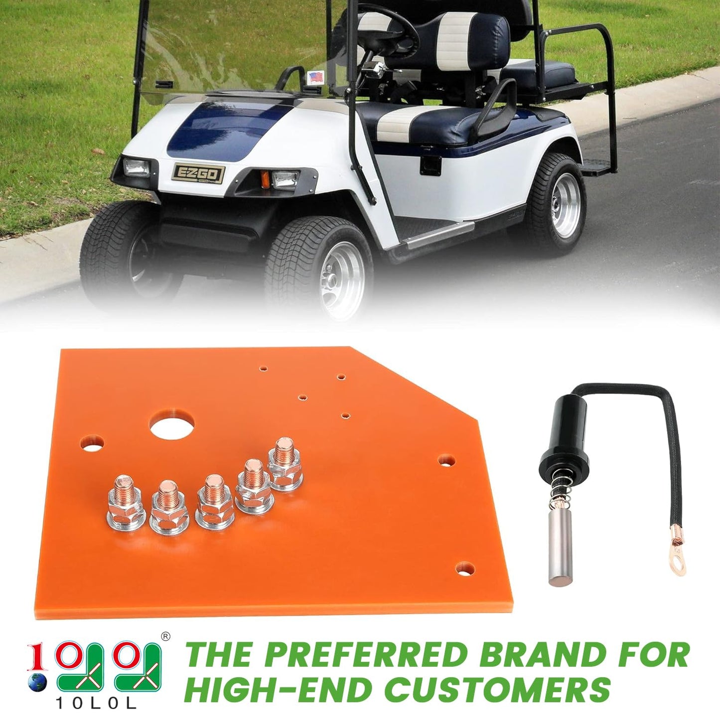 10L0L Golf Cart Speed Control Movable Wiper Contact Switch with Switch Board for EZGO Marathon/X-440/X-444 Electric 1982-1993, OEM# 17504-G1, 17504-G2,18741-G1, 18298-G1
