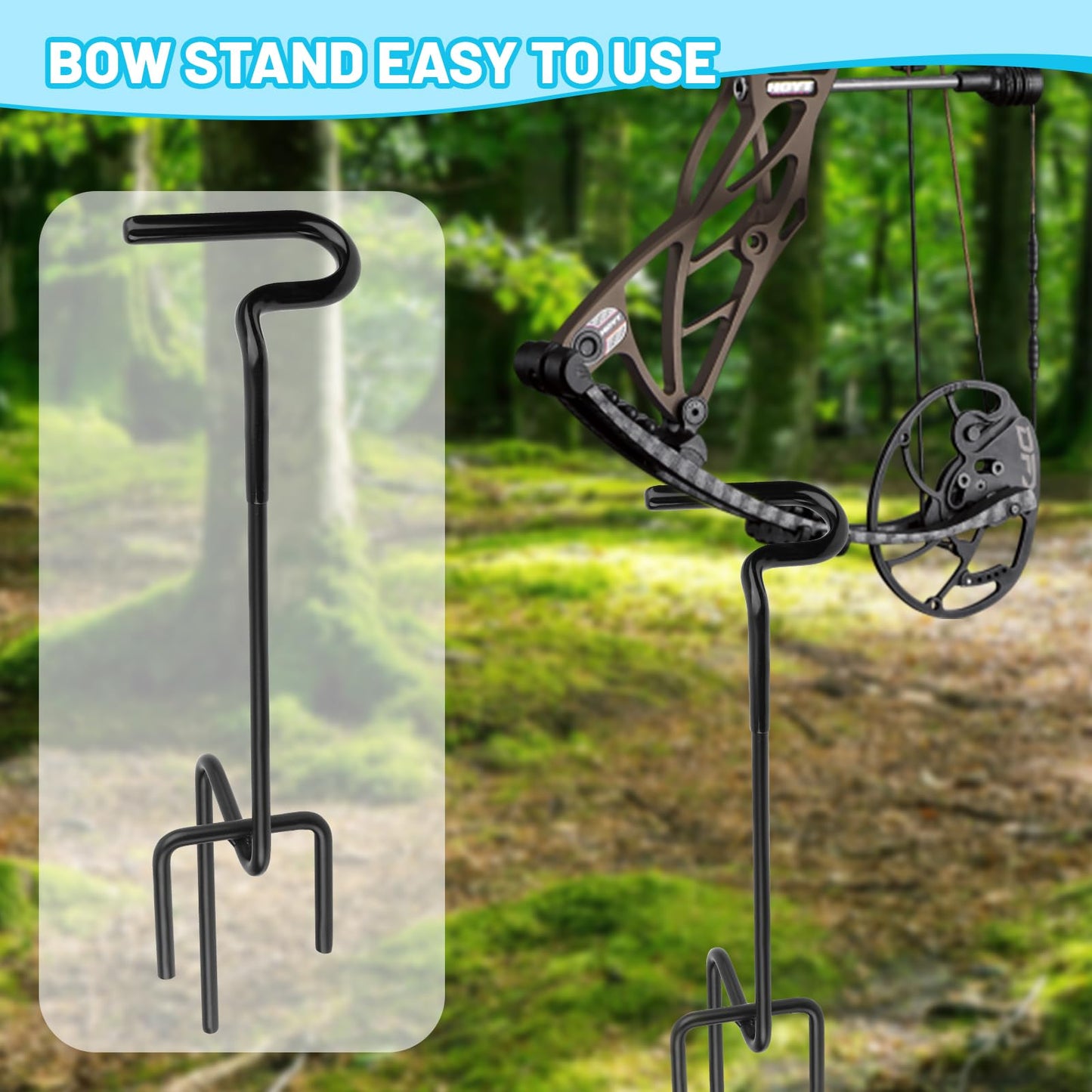 Ground Blind Bow Holder, 2-Pack