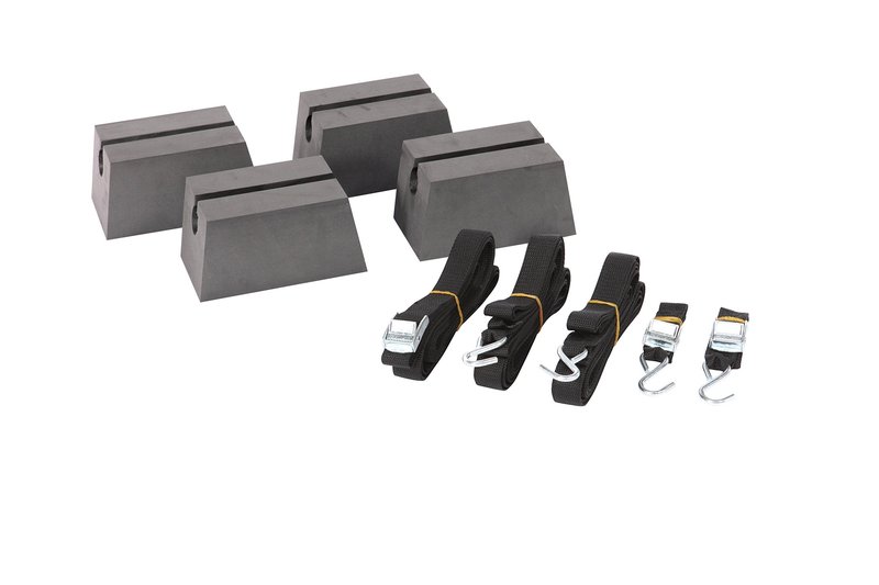 Pelican Universal Canoe Car Top Roof Carrier Kit - Fits Vehicles - Heavy Duty and Safe - One Size - Charcoal/Black