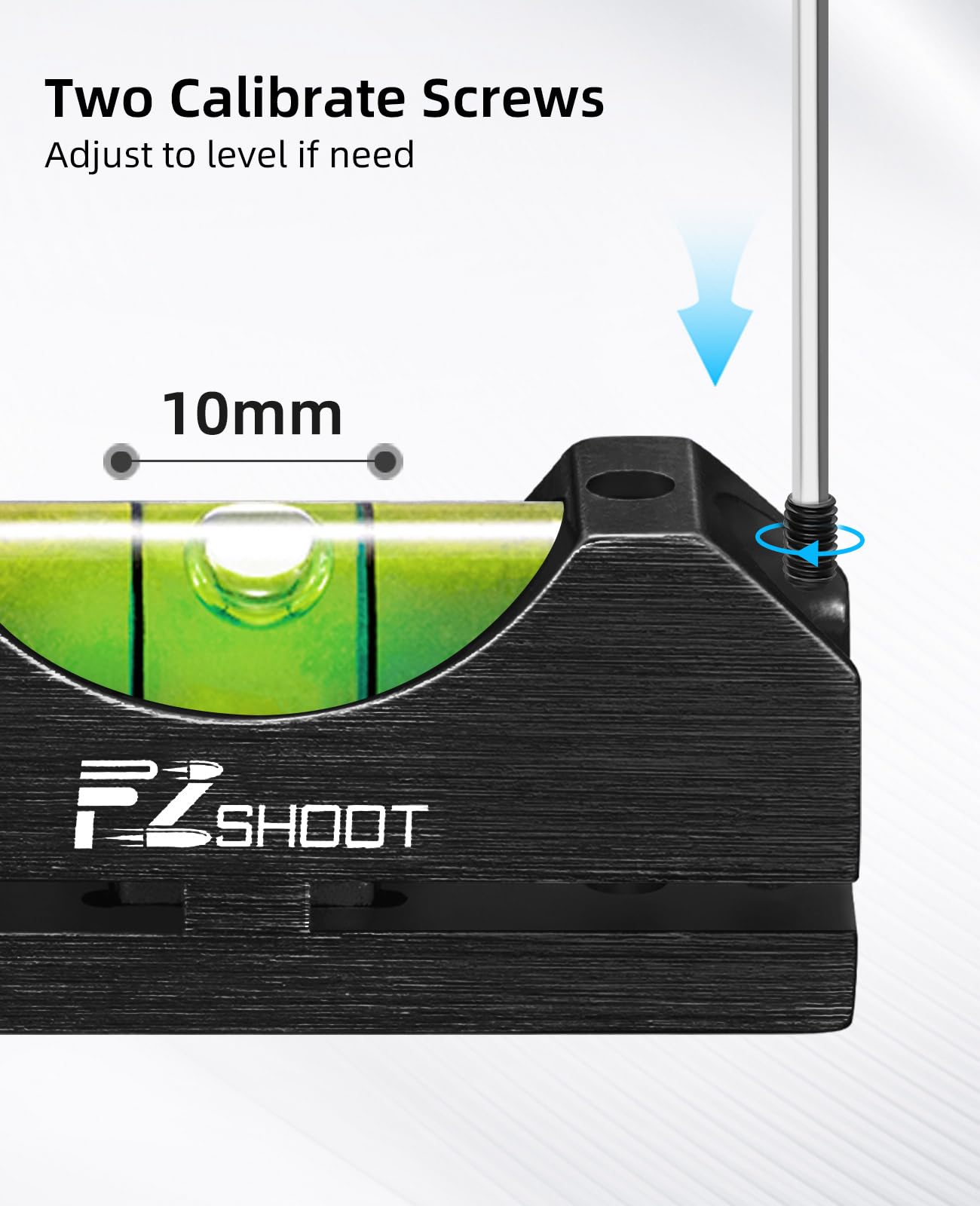 EZshoot Scope Leveling Kit with High-precision Bubble Leveling System Magnetic Universal Scope Mounting Kit Compact Storage Case for Equipment and Maintenance Black