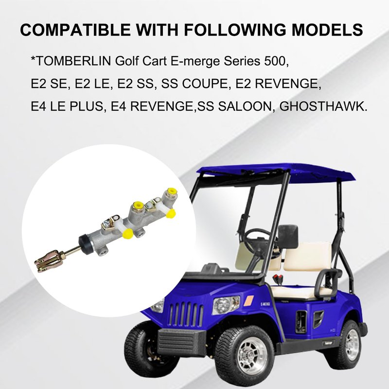 Vanlison Brake Master Cylinder Assembly Compatible with Tomberlin Golf Cart E-merge 500 E2 E4 SS Repl.# 1007491 1007840