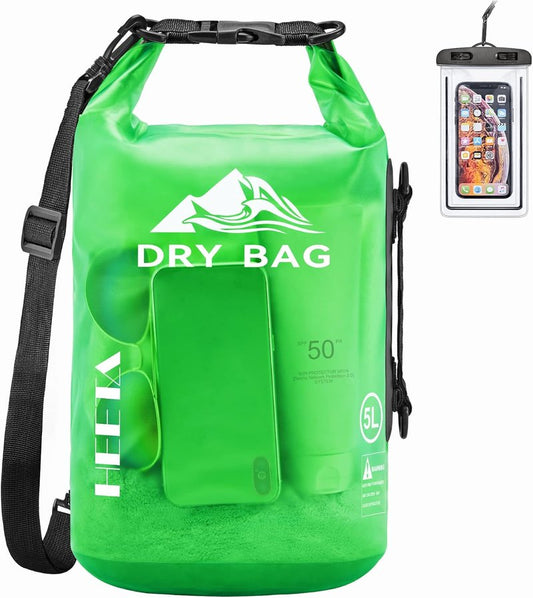 HEETA Waterproof Dry Bag - Lightweight Roll Top Storage for Travel, Swimming & Kayaking | 5L/10L/20L/30L/40L Sizes