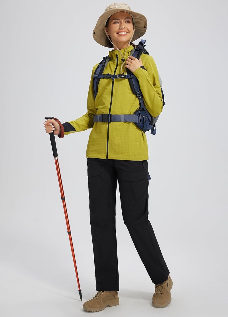 Women's Hiking Pants - Quick Dry Lightweight Cargo Joggers with Zipper Pockets | Water-Resistant Outdoor Wear