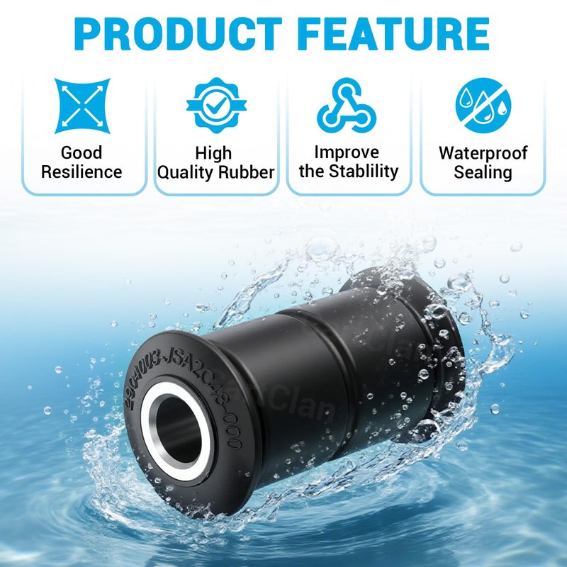 CartClan Golf Cart A Arm Suspension Bushing and Sleeve Kit, EZGO RXV A Arm Bushings Suitable for 2008-Up EZGO RXV Golf Cart, Replace OEM# 608086 601340 602085 601754 602415 600525