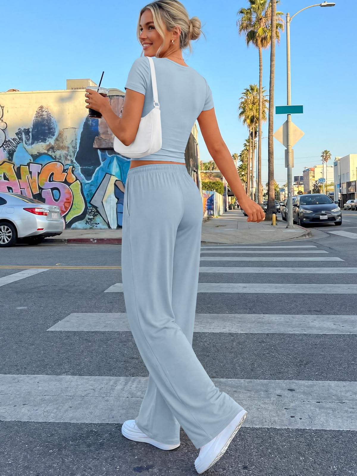 Trendy Queen Womens 2 Two Piece Set 2026 Summer Workout Vacation Gym Clothes Spring Fashion Lounge Matching Airport Travel Outfit Resort Wear Fitness Athleisure Clothing