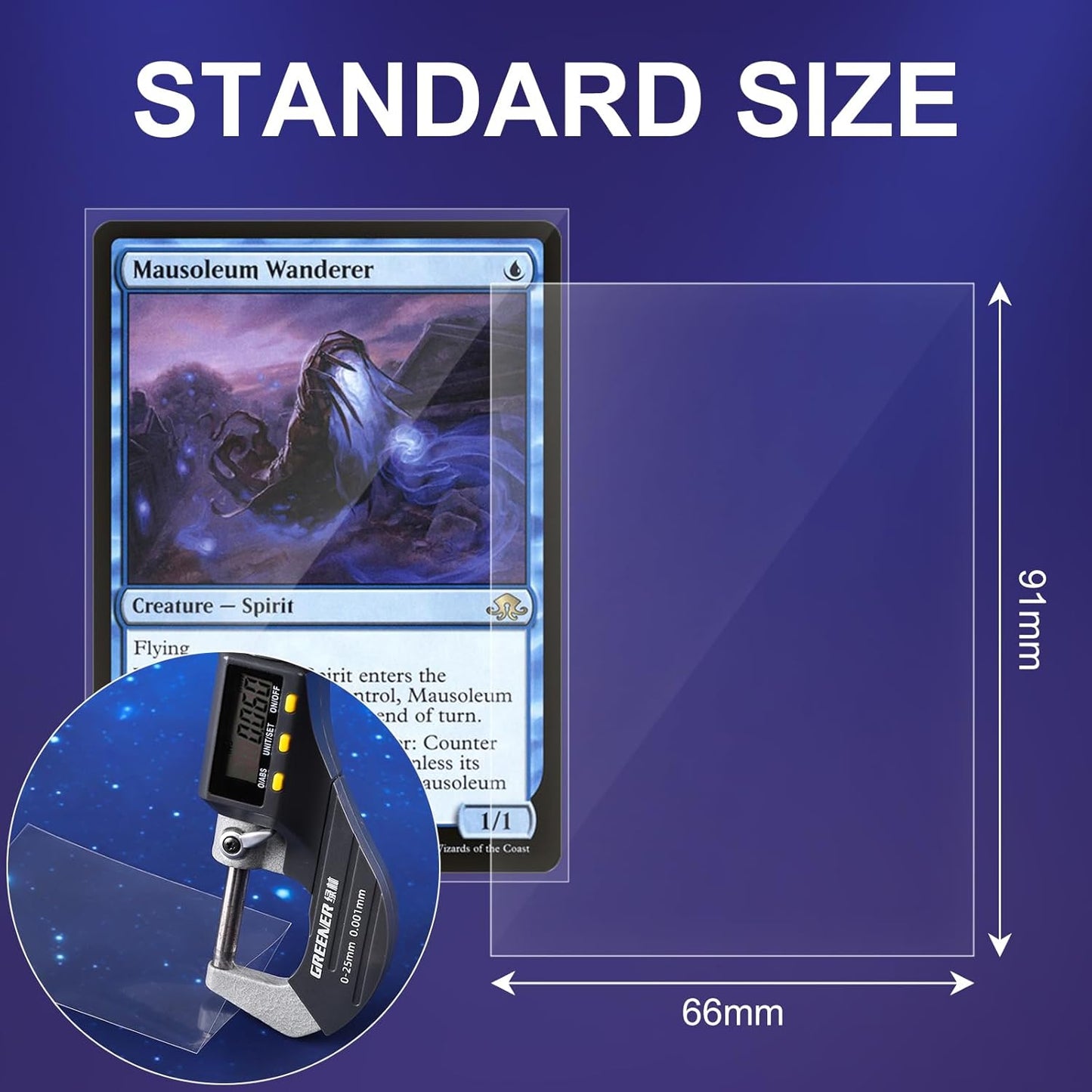 Clear Trading Card Sleeves - 200 Count Soft Plastic Protectors for MTG, TCG & Sports Cards | Standard Size