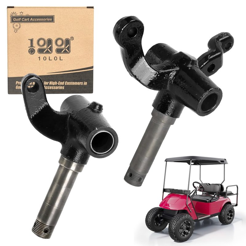 10L0L Golf Cart Spindle Assembly for EZGO TXT/PDS 2001.6-up Gas & Electric, Front End Repair Kit with Passenger & Driver Side, OEM# 70673-G02 70942-G02