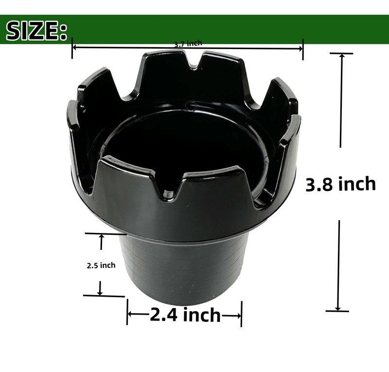 Golf Cart Cigar Ashtray | Universal Cup Holder Cigarette Cigar Ashtray Fit on Club Car EZGO Yamaha Golf Cart (1 Piece)