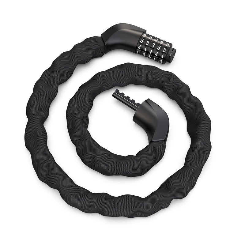 NextSeal Bike Lock, 5 Digit Combination Anti-Theft Bicycle Locks-2.95 Feet * 6mm High Security Resettable Bike Chain Lock, for Bicycle, Road Bikes, Scooter, Motorcycle, Door