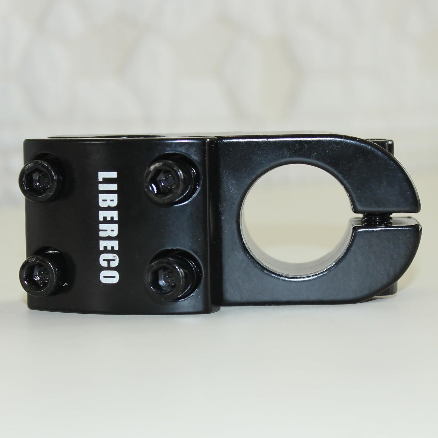 Libereco Aluminum Alloy BMX Stem: Fits 22.2mm Handlebar & 28.6mm Fork: Lightweight High-Strength Freestyle Stem Black
