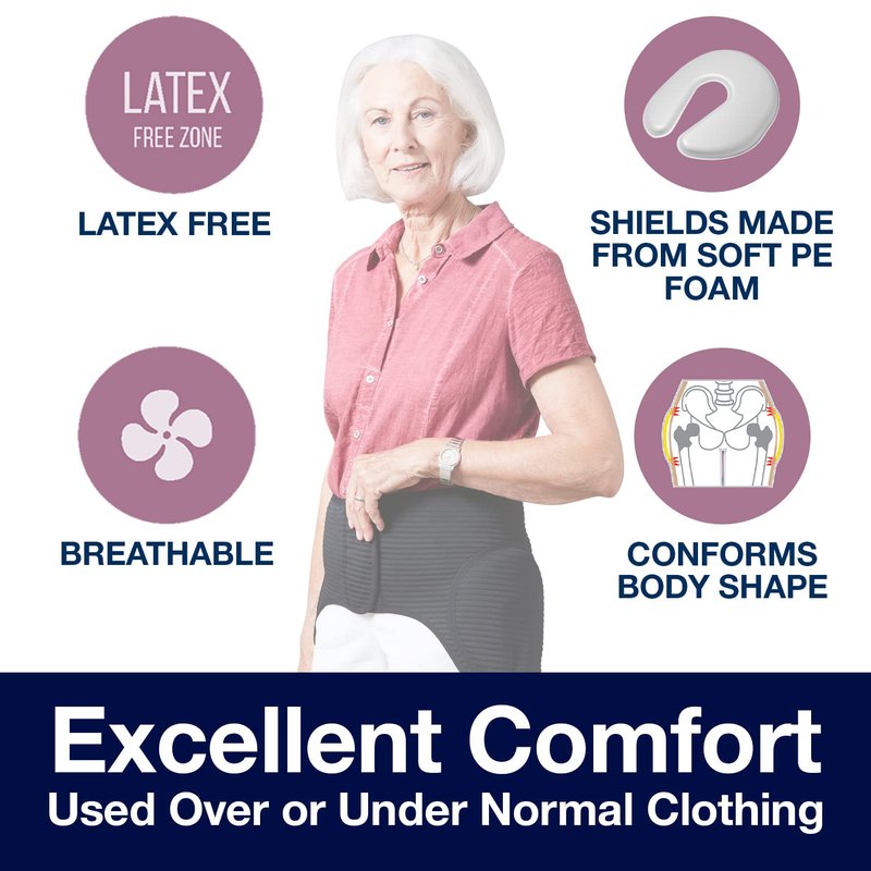 SAFEHIP Active Hip Protector Belt Fall Fracture Injury Prevention Hip Pads for Elderly Seniors, Comfortable and Breathable to Wear for Men and Women, Medium 38-42 inches by TYTEX