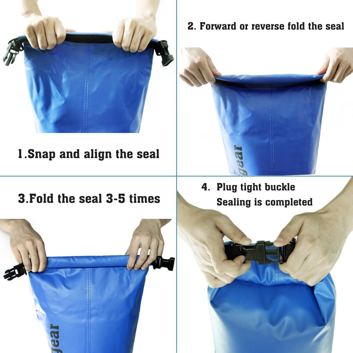 Unigear Dry Bag Waterproof, Floating and Lightweight Bags for Kayaking, Boating, Fishing, Swimming and Camping with Waterproof Phone Case (Army Green, 30L)