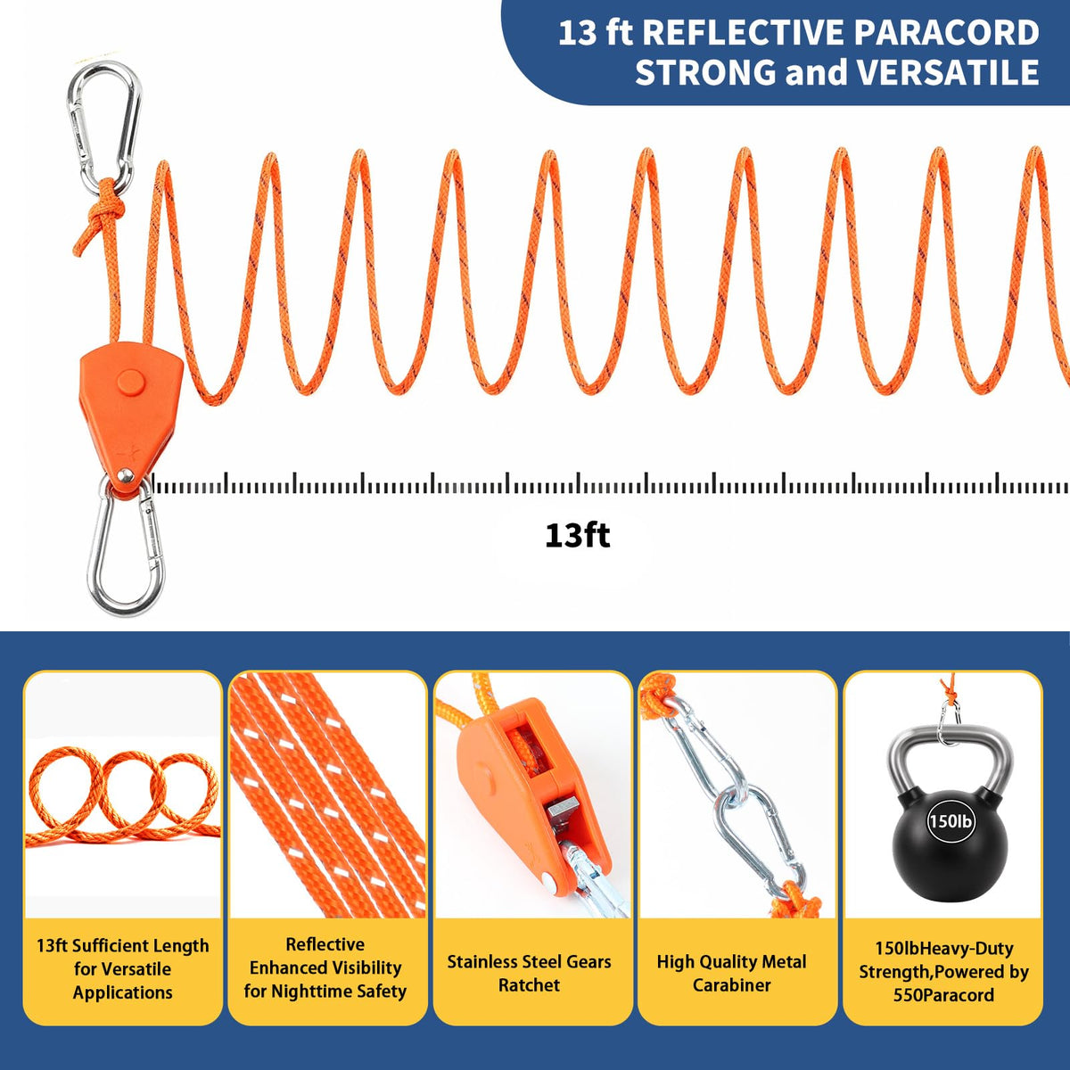 Heavy Duty Ice Anchor Drill Adapter Tool Kit, 19Pcs Stainless Steel Tent Stakes Set with 13FT Ratchet Ropes, Tent Hooks, Canvas Bag for Ice Fishing Shelter Setup (8Pcs Tent Stakes+6Pcs Rope Roller)