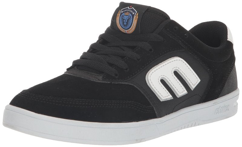 Etnies The Aurelien – Contemporary Athletic Skate Look, Reinforced Build, Michelin Outsole 3 x More Durable - Black/White - 10