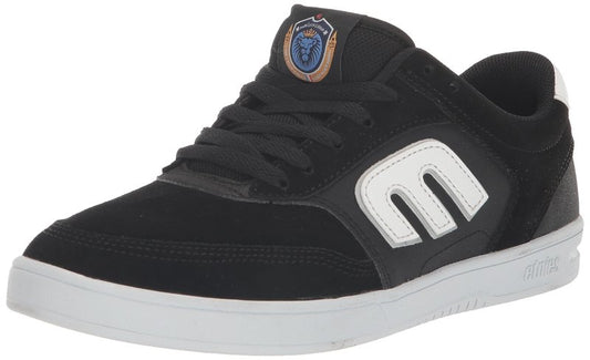 Etnies The Aurelien – Contemporary Athletic Skate Look, Reinforced Build, Michelin Outsole 3 x More Durable - Black/White - 10
