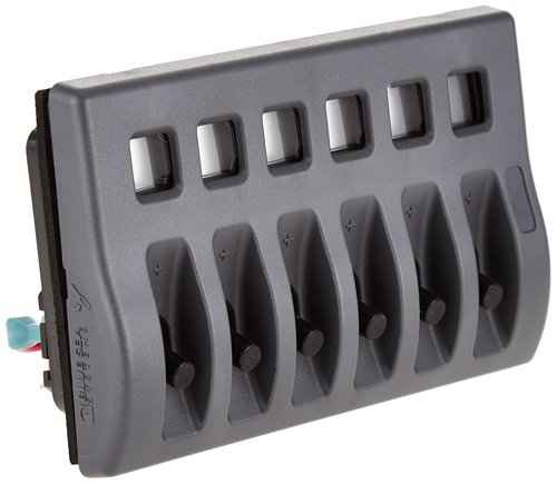 Blue Sea Systems 4307 WeatherDeck 12V DC Waterproof Switch Panel - 6 Position, Black