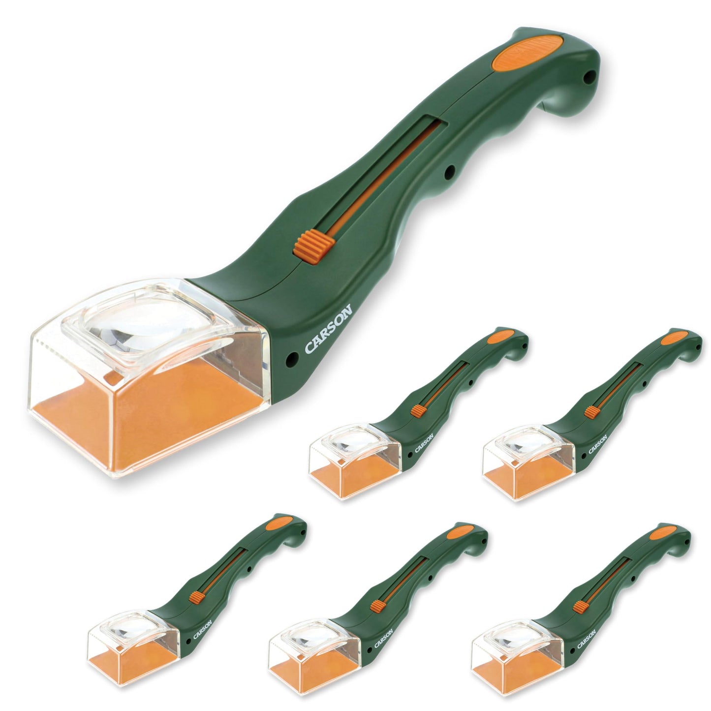 Carson BugView Bug Catcher Indoor and Outdoor Tool and Magnifier for Kids and Adults - Set of 6 (HU-10MU)