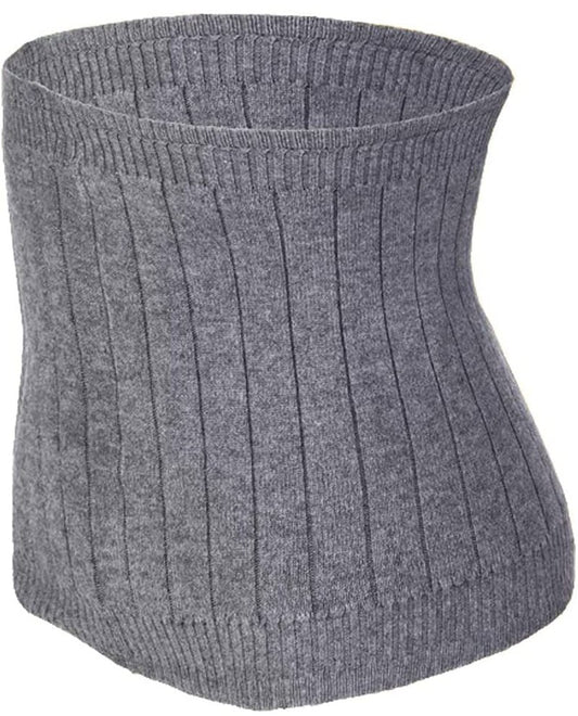 iEasey Thermal Cashmere Knit Lumbar Warmer Lower Back Support Belt Brace Stomach Kidney Warmer Abdominal Binder Belly Wrap