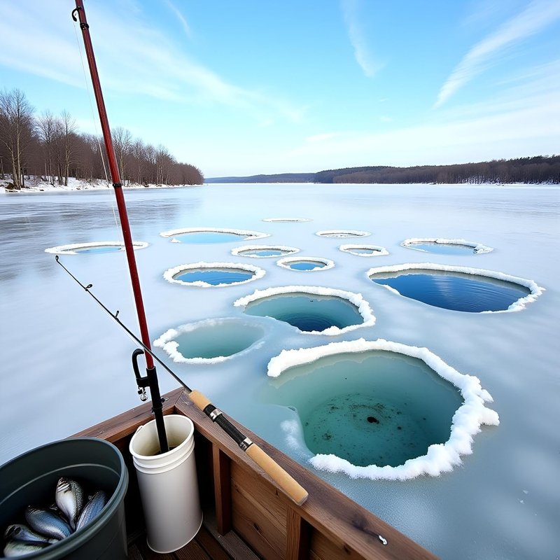 Ice Fishing Rod Reel Combo - 30" Ultra-Light Fiberglass Rod with EVA Handle | Practical Fishing Gear