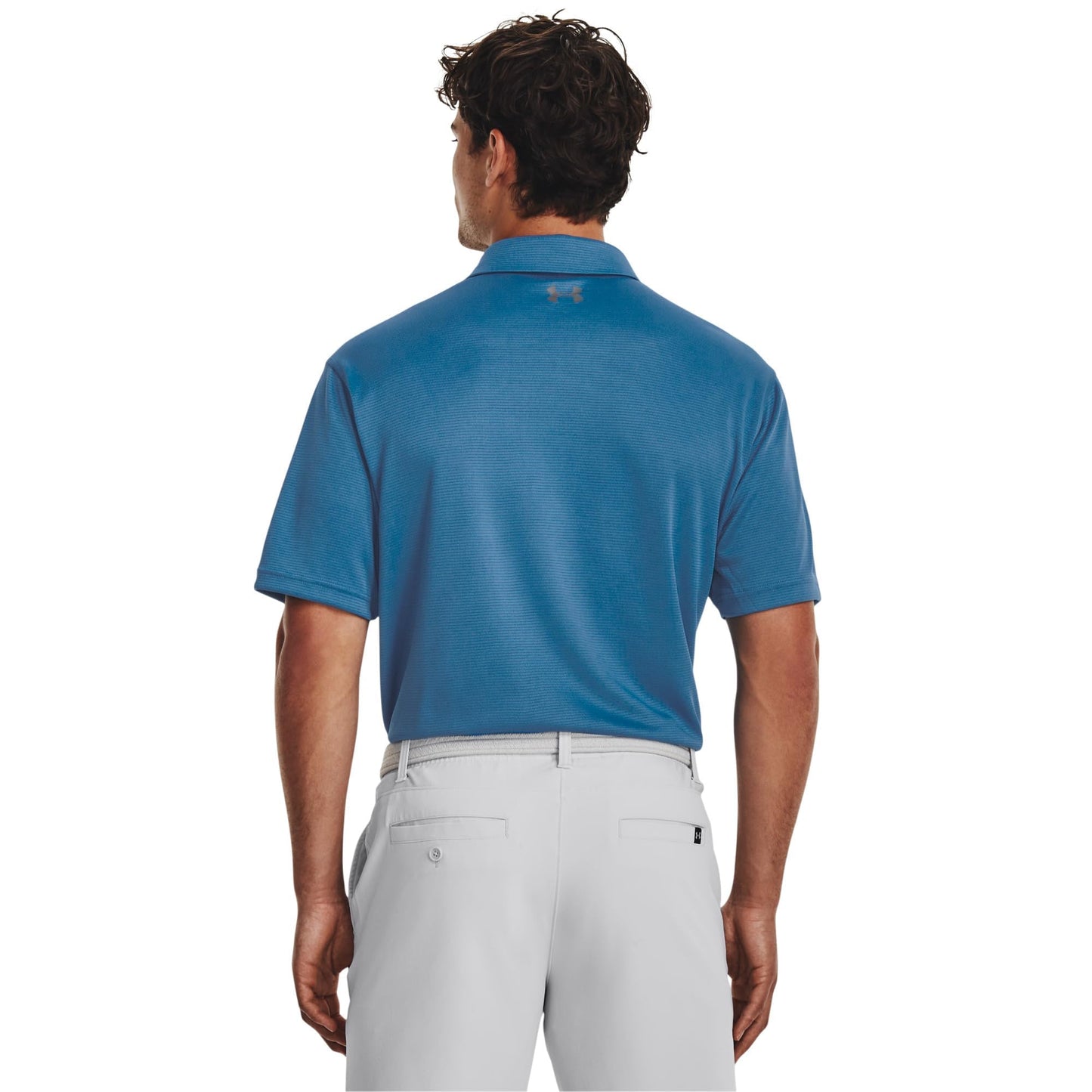 Under Armour Men's Tech Golf Polo, (466) Cosmic Blue / / Pitch Gray, X-Small