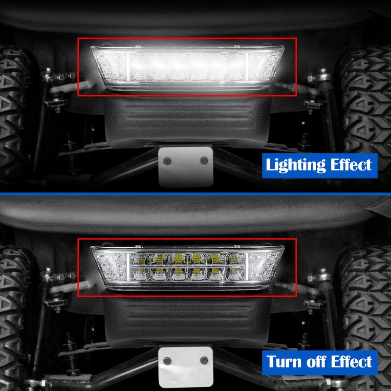 NOKINS Golf Cart LED Headlight Bar for Club Car Precedent 2004-UP Electric Gas Golf Cart, 12V Front Head Light Bar, Replaces OEM 102524801,1025248-01
