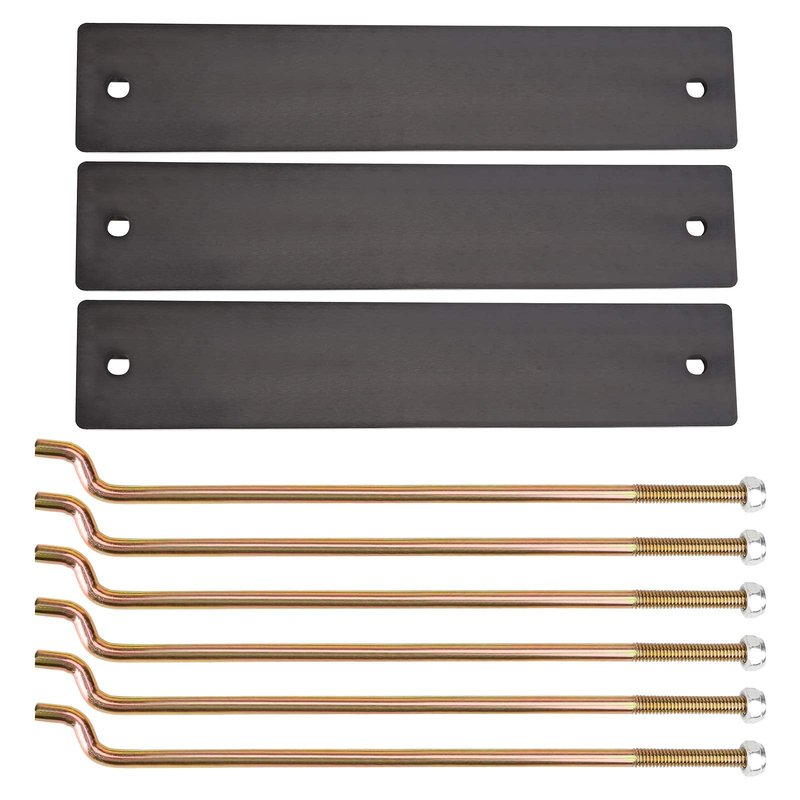 10L0L Battery Hold Down Plate Kit for Club Car DS and Carryall Electric 1998-2005 Golf Cart, Includes Rods & Nuts, OEM# 1013683 101090801