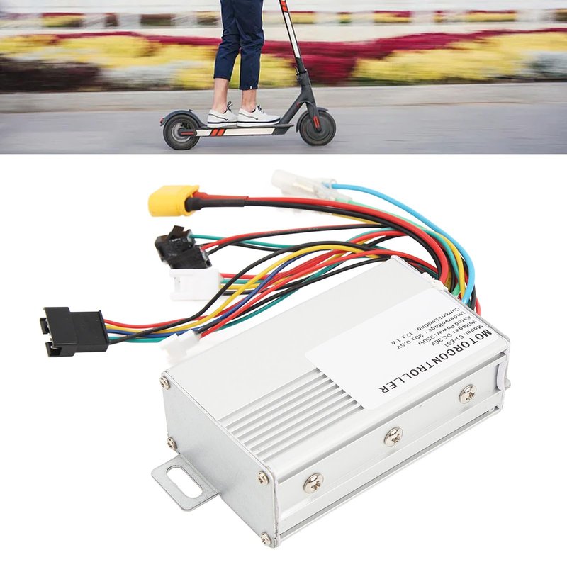 E Motor Controller, 36V 350W Electric Scooter Controller with Aluminum Alloy Shell, Aluminum Alloy Brushless Motor Controller for Electric Scooter