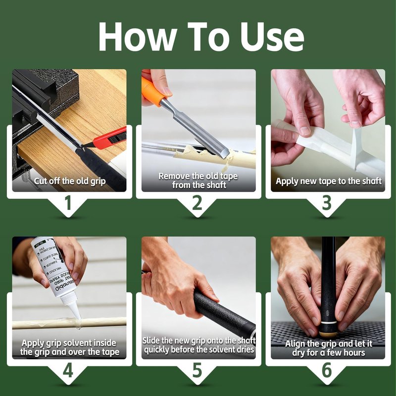 Golf Grip Kit for Regripping Golf Clubs