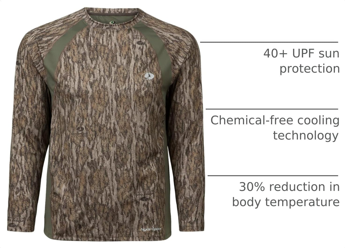 Mossy Oak Men Lightweight Camo Shirts Hunting