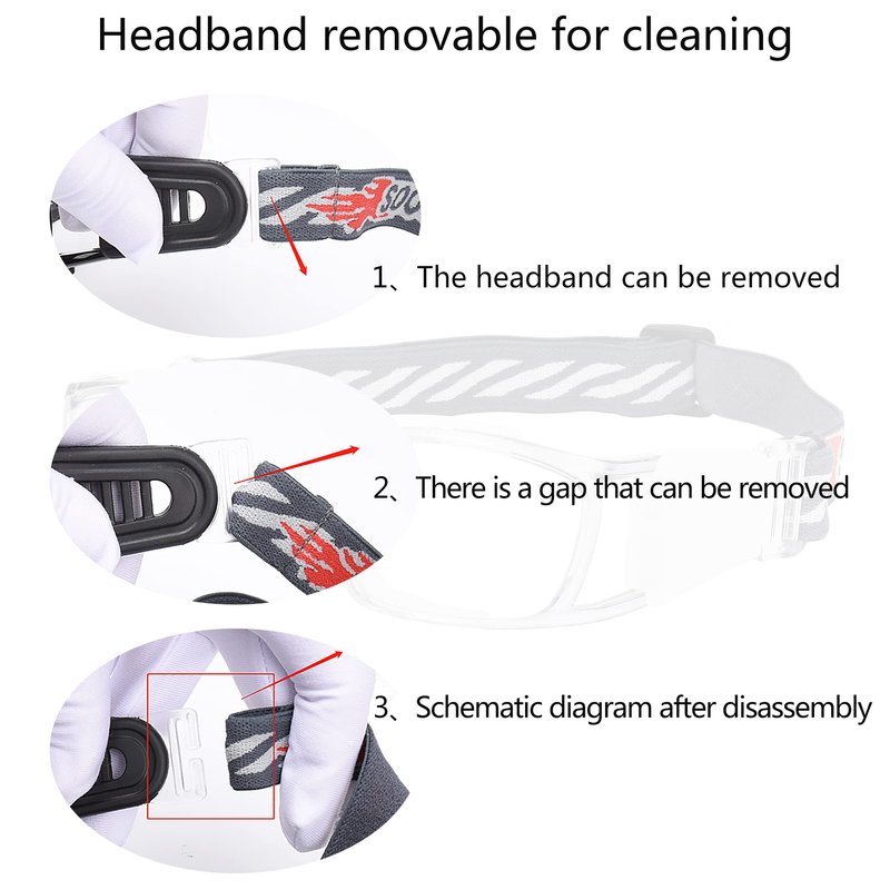 SooGree Racquetball Goggles for Men Women, Basketball Soccer Football Sports Goggles Glasses, Protective Eyewear Eye Safety Glasses Replaceable to Prescription Lenses