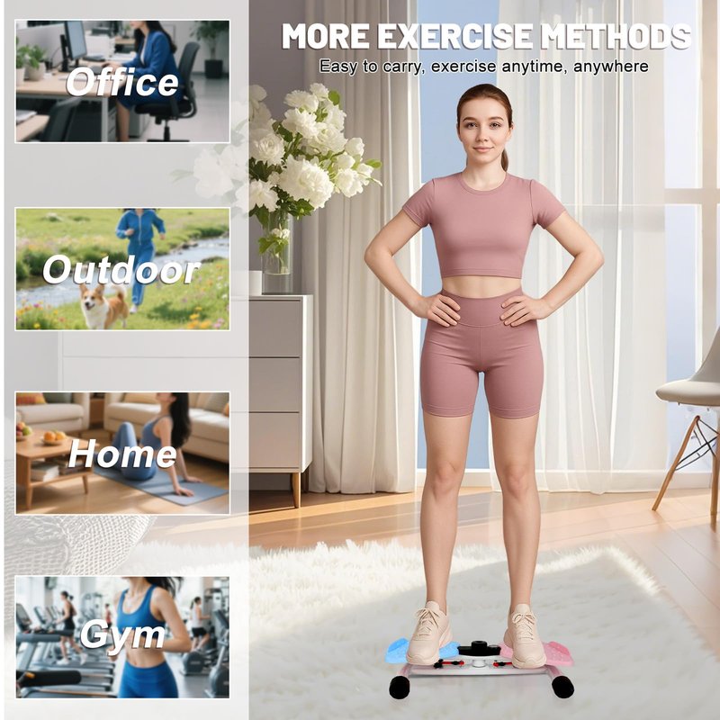 Waist Twisting Machine, Ab Twister Board for Exercise, Noiseless Exercise Waist Twister for Home Gym Equipment, 330 lbs Capacity | Track Time, Reps, Calories with Digital Display (Blue)