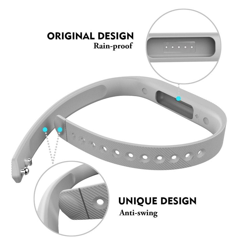 LEEFOX Band Compatible with Fit bit Flex 2, Adjustable Replacement for Fit Bit Flex 2 Accessory Silicon Wristband w/Fastener Clasp Fitness Strap for Original Flex 2, 5 Packs, Small(Psalm 23-3)
