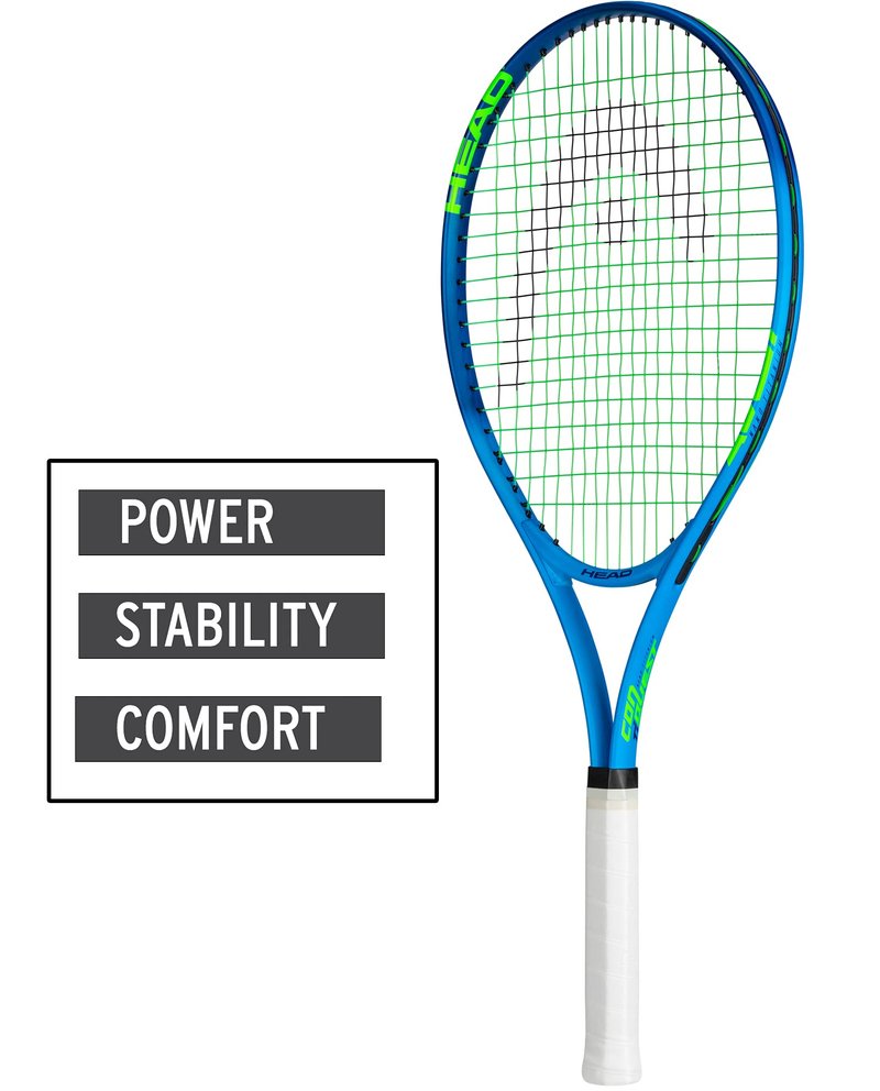 HEAD Ti. Conquest Tennis Racquet, Nano Titanium Technology, Oversized 108 sq in Head, Lightweight O-Beam Construction, Pre-Strung Beginner & Recreational Tennis Racquet, 4 1/2 Inch Grip