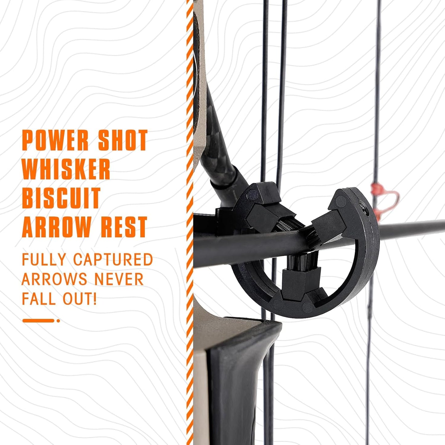 Archery Arrow Rest - Capture Brush Whisker Biscuit for Compound & Recurve Bows | Ideal for Hunting & Target Shooting