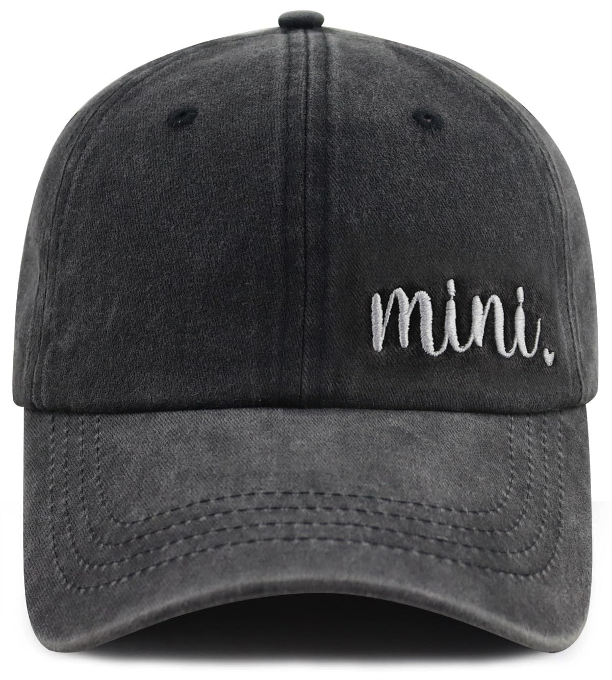 Goyklrb 2PCS Mama and Mini Hats, Mom and Daughter Outfits Baseball Cap, Funny Embroidered Mom and Son Matching Outfits Cap for Mama Mommy Women Kids Child