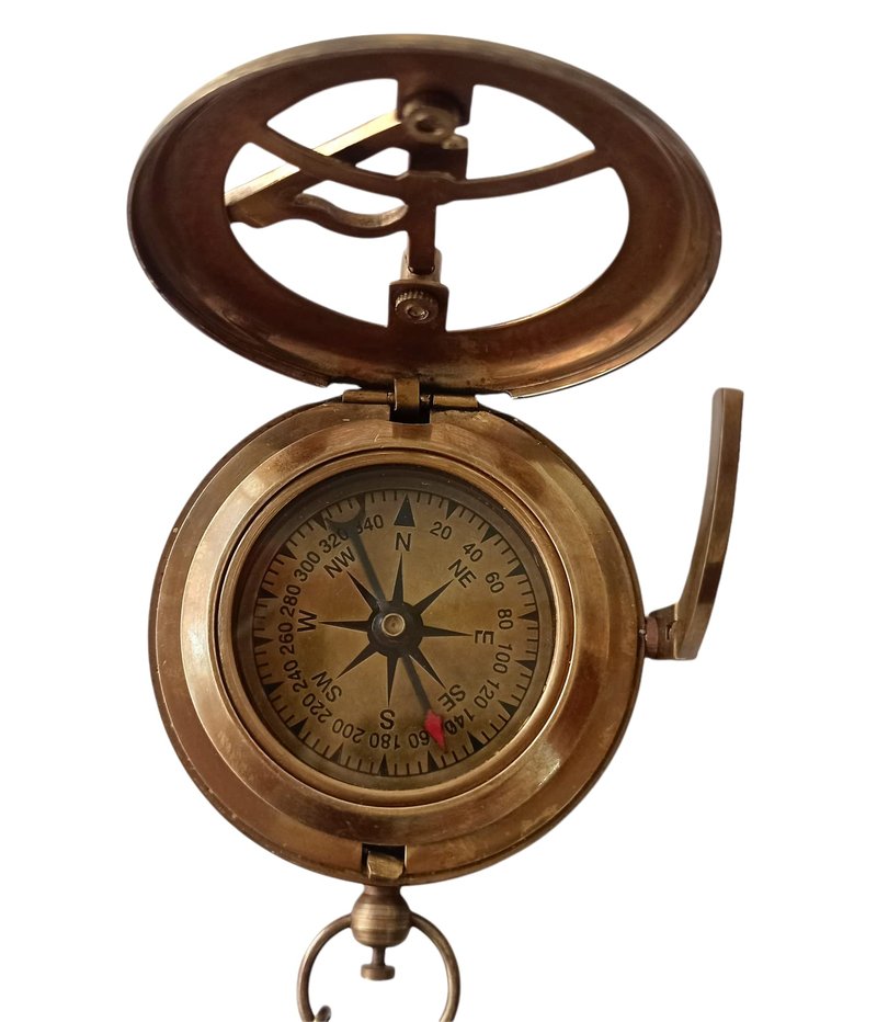 to My Son Compass Personalized Sundial Compass with Leather Case/Gift for Son/to My Son Gifts/Mom to Son Gift/Dad to Son/Grandson Gift, Directional Magnetic Sundial Compass