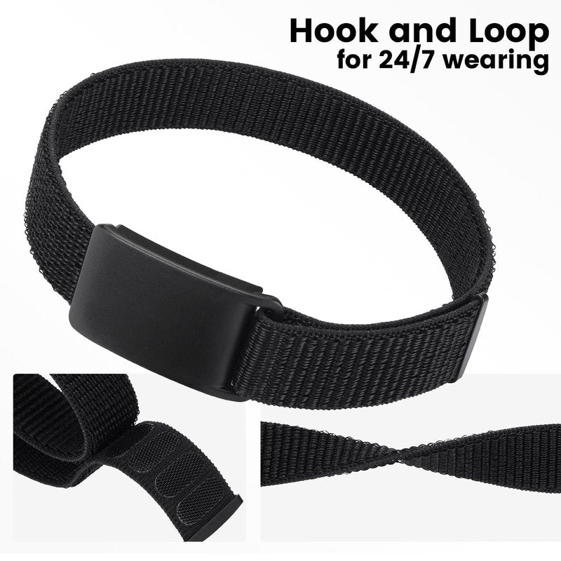MAKCPOIMER Sport Nylon Loop Bicep Band, Adjustable Fitness Armband Compatible with Whoop 5.0/MG One Peak Life(ECG NOT Support) – Not for 4.0