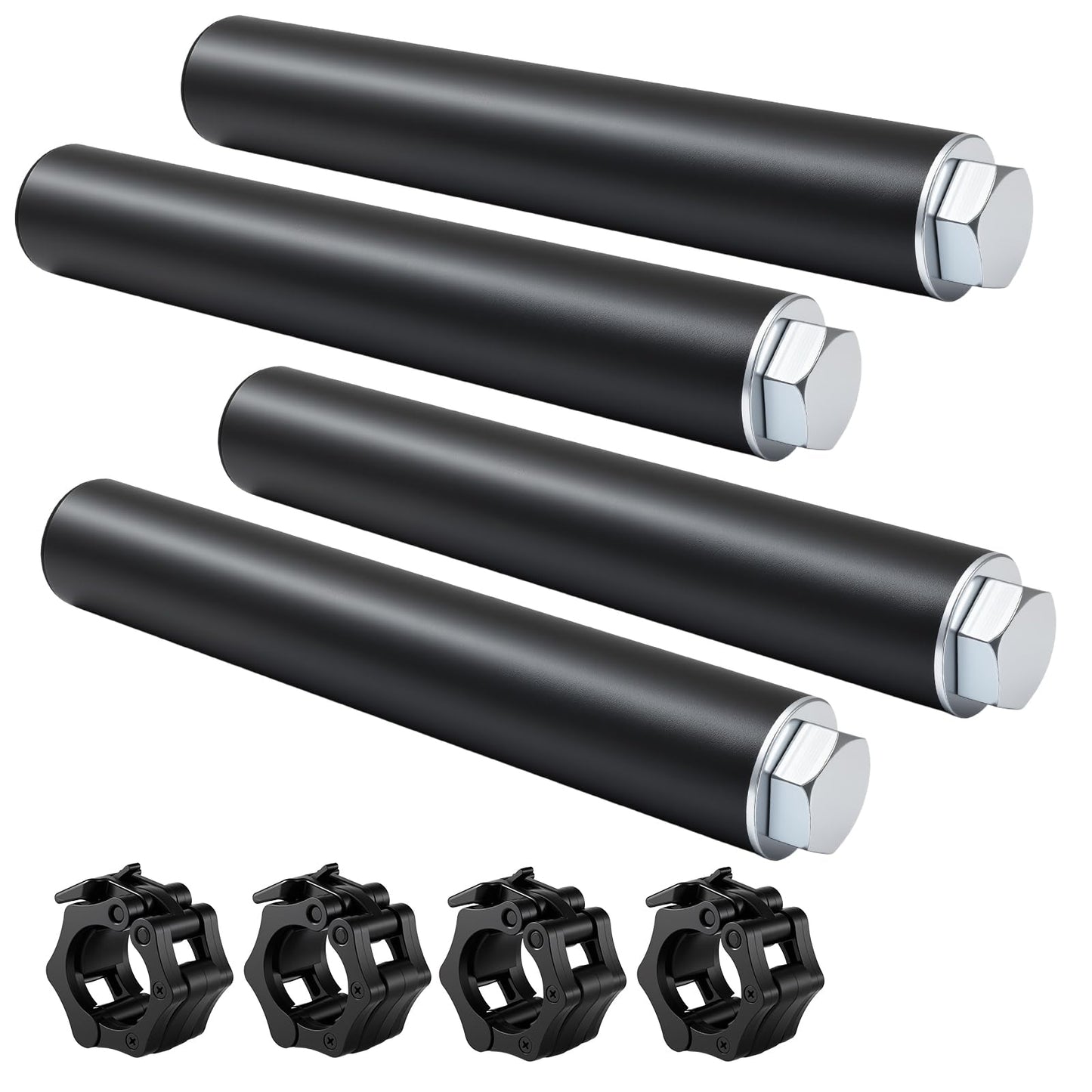 CAELUM Weight Plate Holder Power Rack Attachment, for 2 Inch Olympic Plate Storage, Squat Rack Holder Fits 2x2, 2x3, 3x3 Power Cages with 1" Holes 4 Pack