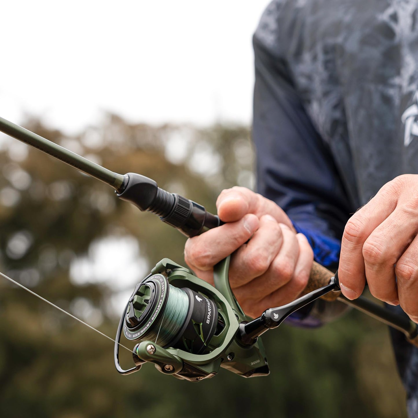 KastKing Spartacus II Spinning Fishing Reel Combo,6'2" ML,2000 Reel