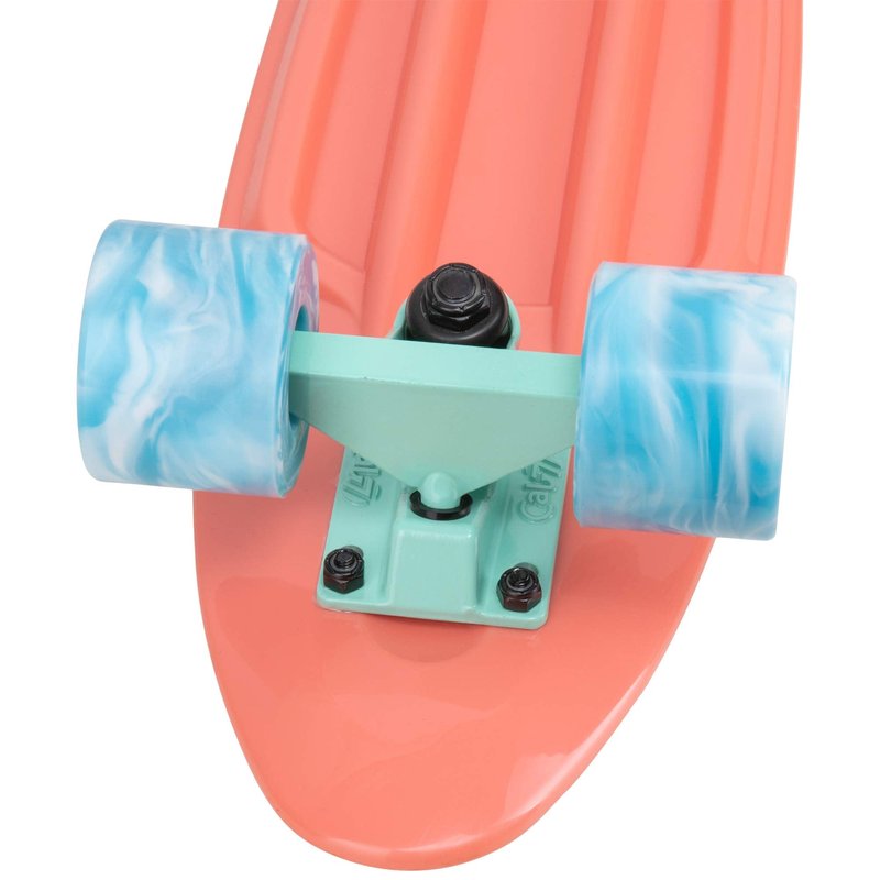 Cal 7 22.5-Inch Mini Cruiser Skateboard Swirl Wheels (Melrose)