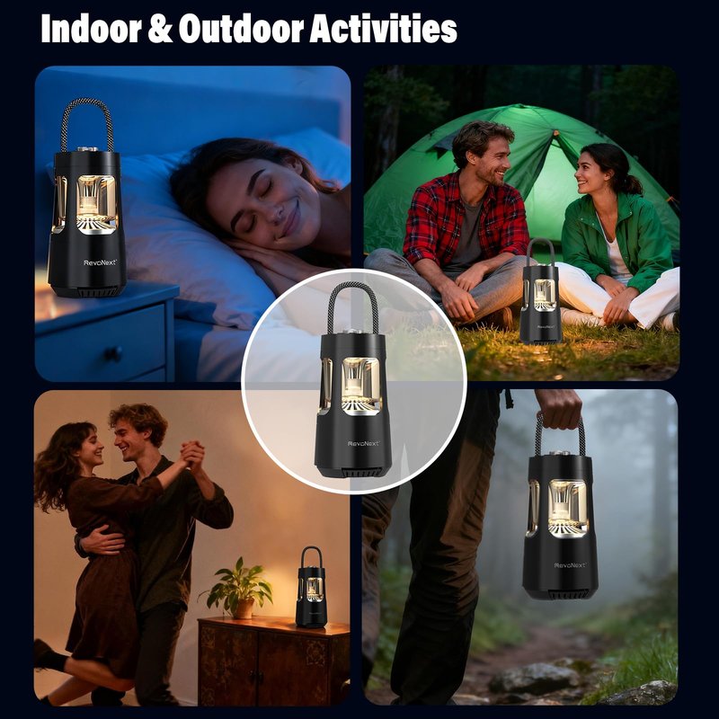 Camping Lantern Bluetooth Speaker, Outdoor Waterproof Wireless Speaker with Dual-Color Ambient Light, Bluetooth 5.3 Portable Speaker with TWS Stereo for Camping Patio Backyard