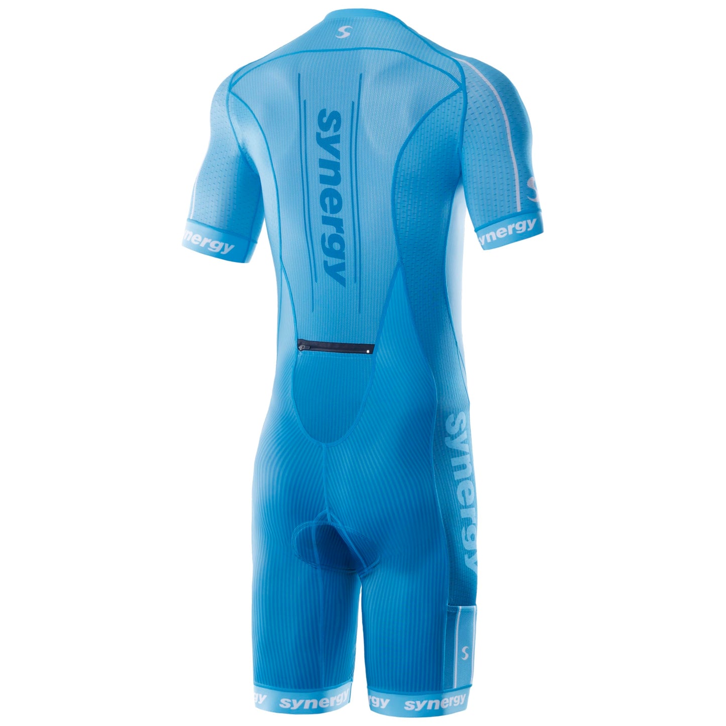 Synergy Triathlon Tri Suit - Men's Elite Short Sleeve Trisuit Cycling Skinsuit (Teal/Jade, XX-Large)