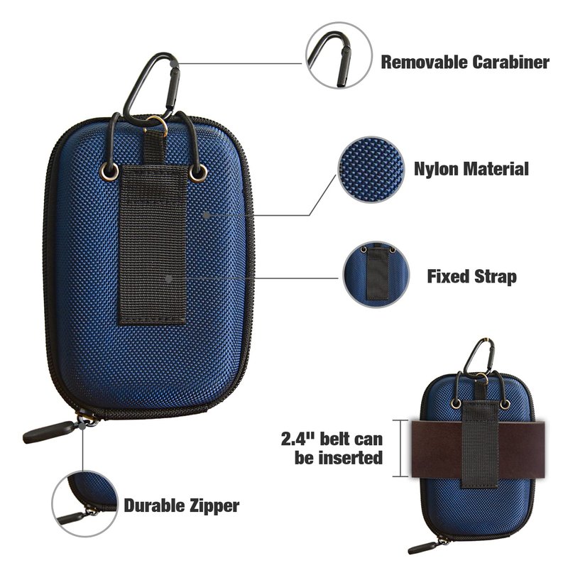 ACCTOLF Golf Rangefinder Hard Shell Case Carrying Bag Compatible with Bushnell V2 V3 V4 V5 Pro X2 Pro XE Or Others Golf Laser Rangefinder