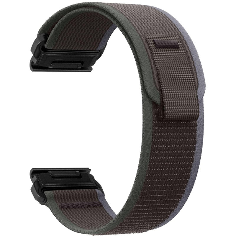 MiKoyi 26mm Nylon Band for 51mm of Garmin Fenix 8 Pro/Quatix 8/Tactix 8/D2 Mach 2, Quick Fit Comfortable Breathable Sport Wristband Replacement Strap for Garmin Fenix 7X/7X Pro/6X - Blue&Black