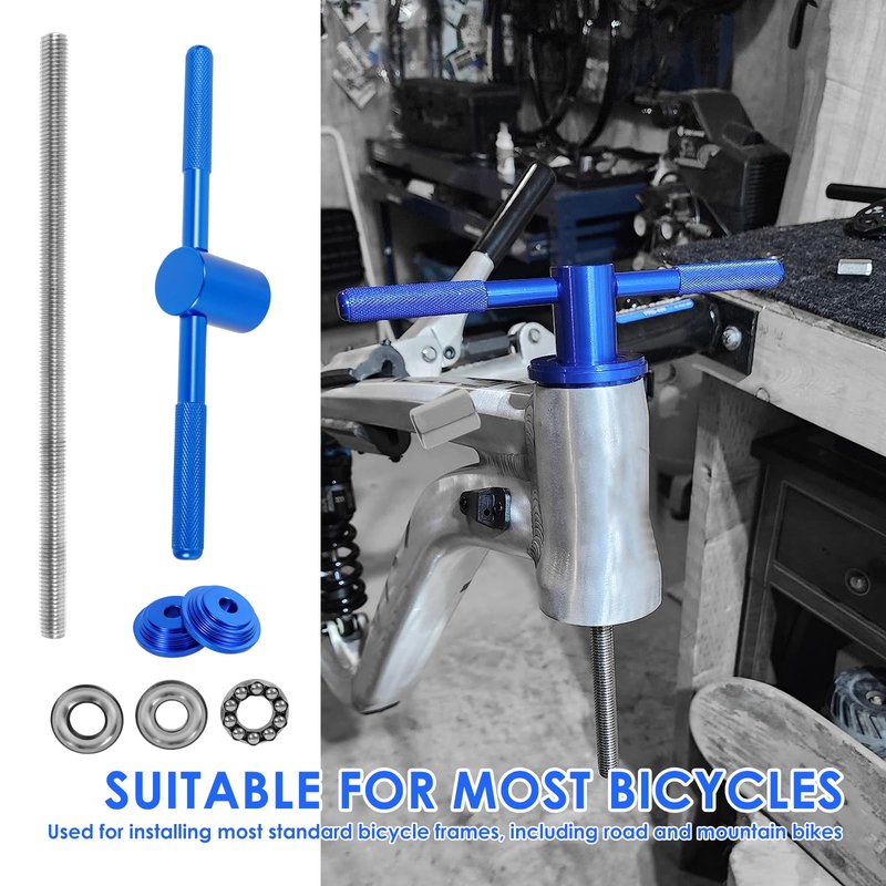 LYIYEYAN Bike Headset Press Tool - Universal Bicycle Headset Bearing Press-in Tool - Bike Headset Cup and Bottom Bracket Press Installer Accessories for Bicycle Repair