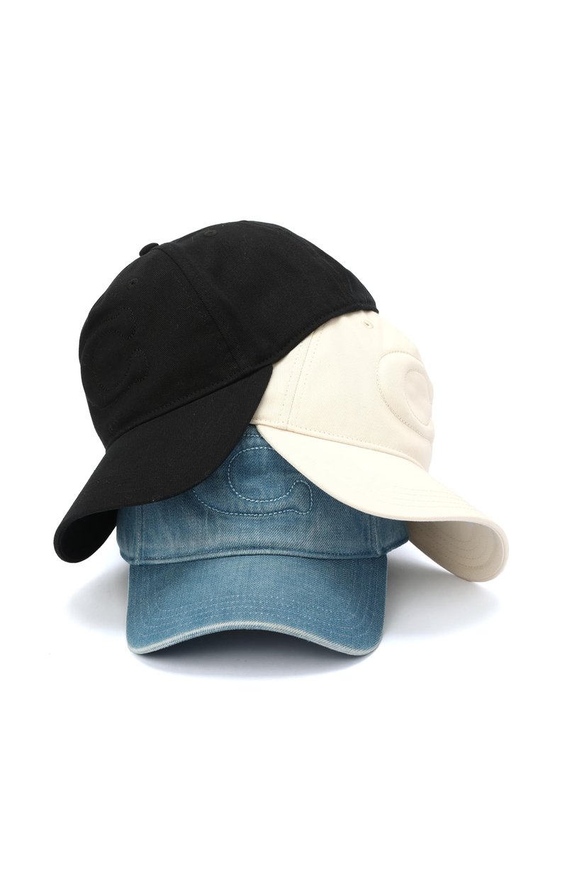 Coach Women's Sculpted C Baseball Hat Indigo