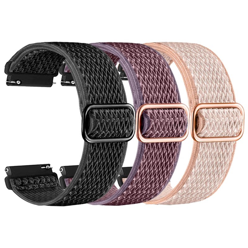 Xininyia Stretch Watchband for Bark Smart Watch Bands, Elastic Nylon Watch Straps Replacement Wristband Adjustable Straps Fabric Breathable (3-PACK)