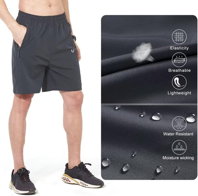 Men's Athletic Running Shorts - Quick Dry Lightweight Gym Workout Shorts | 5"/7"/9" Options