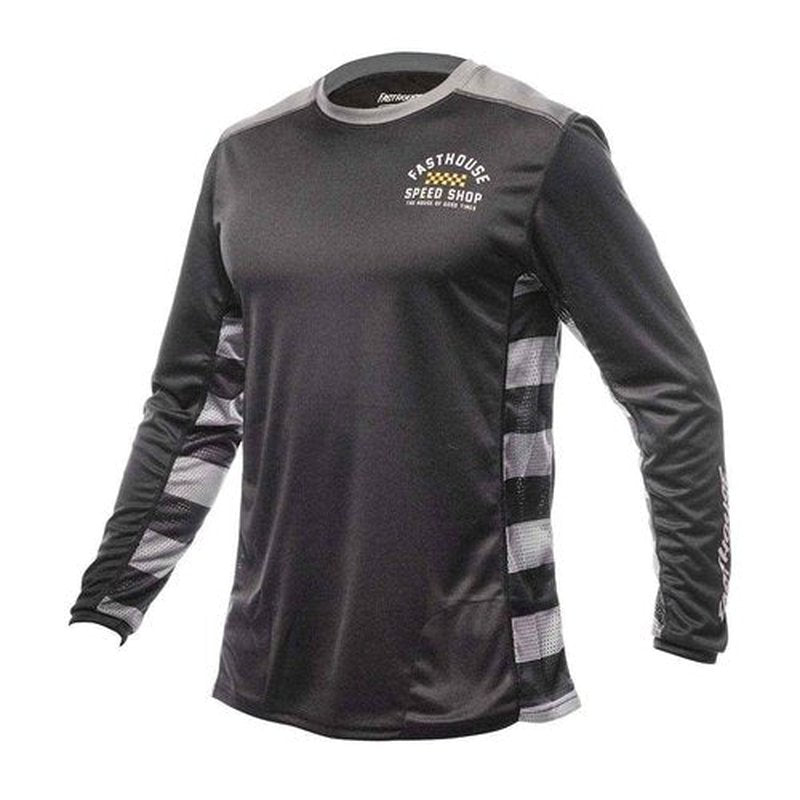 FASTHOUSE Classic Outland Long Sleeve Jersey (Black, Medium)